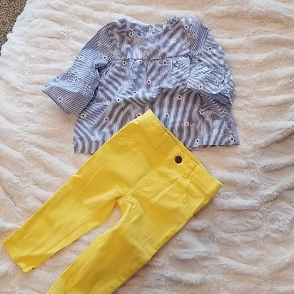 12m Blue white and yellow set
